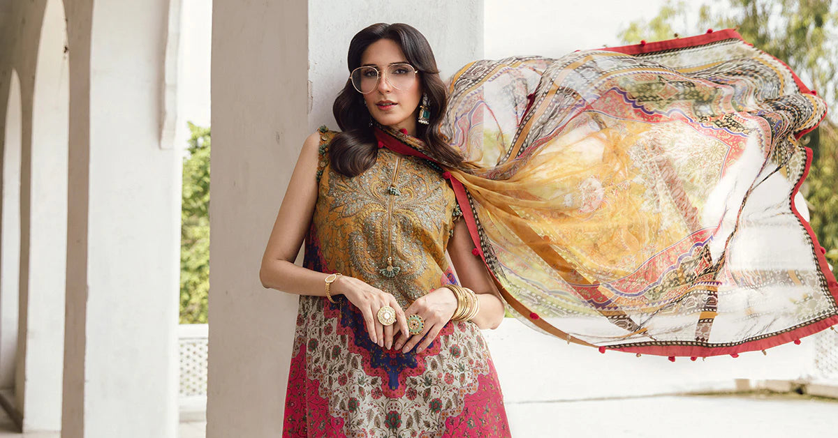MPTR-2710-A Unstitched - Maria B MPRINTS Collection 2025 - Memsaab Online