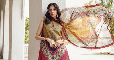 MPTR-2710-A Unstitched - Maria B MPRINTS Collection 2025 - Memsaab Online
