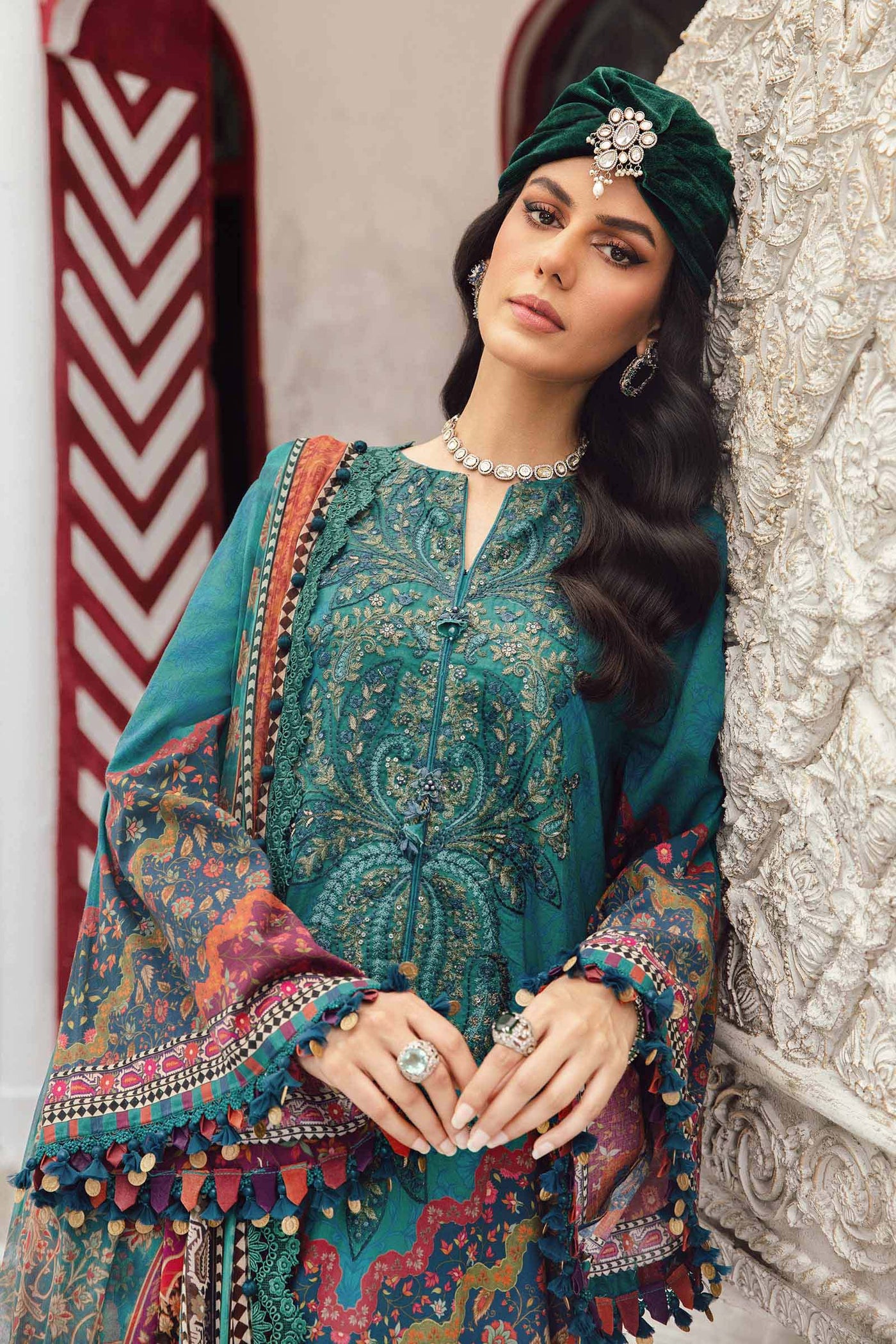 MPTR-2710-B Unstitched - Maria B MPRINTS Collection 2025 - Memsaab Online