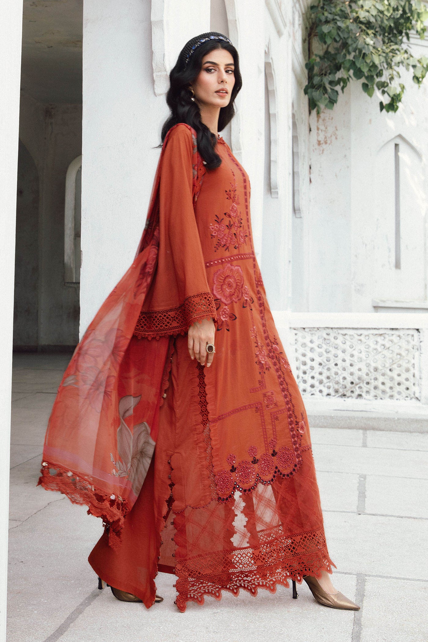 MPTR-2701-B - Unstitched - Maria B MPRINTS Collection 2025 - Memsaab Online