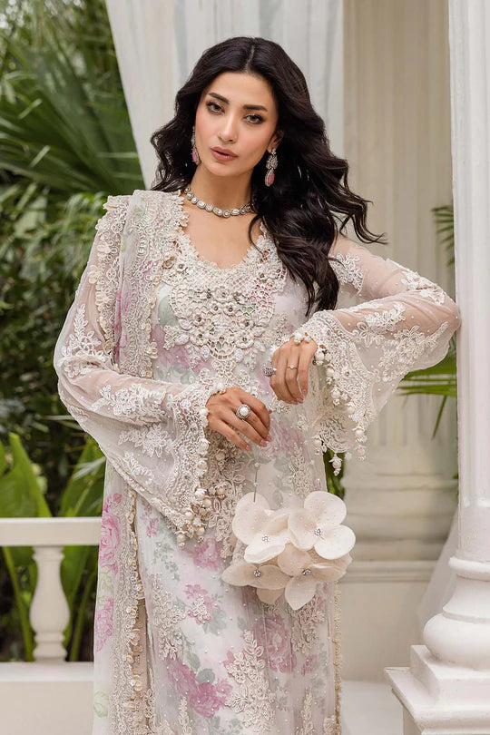 MPC-25-101-Unstitched Embroidered Chiffon Suit Maria B 2025 - Memsaab Online
