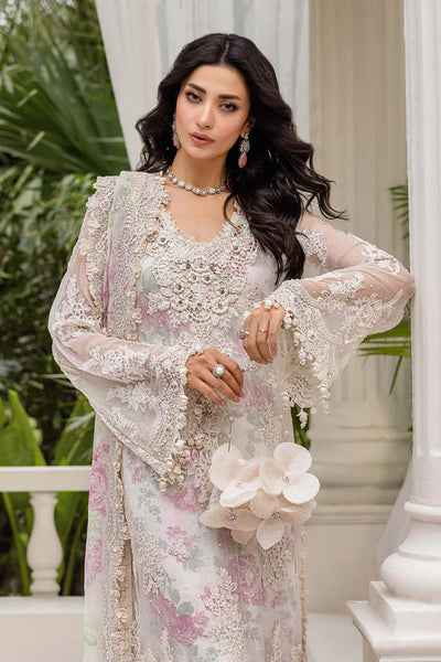 MPC-25-101-Unstitched Embroidered Chiffon Suit Maria B 2025 - Memsaab Online