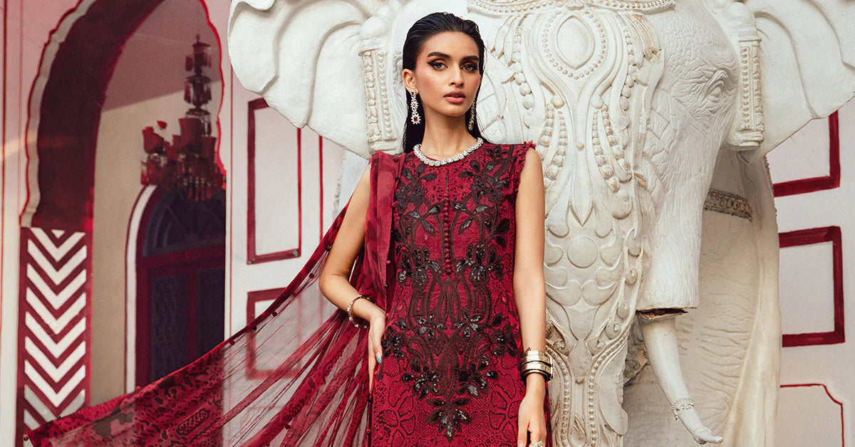 MPTR-2702-A- Unstitched - Maria B MPRINTS Collection 2025 - Memsaab Online