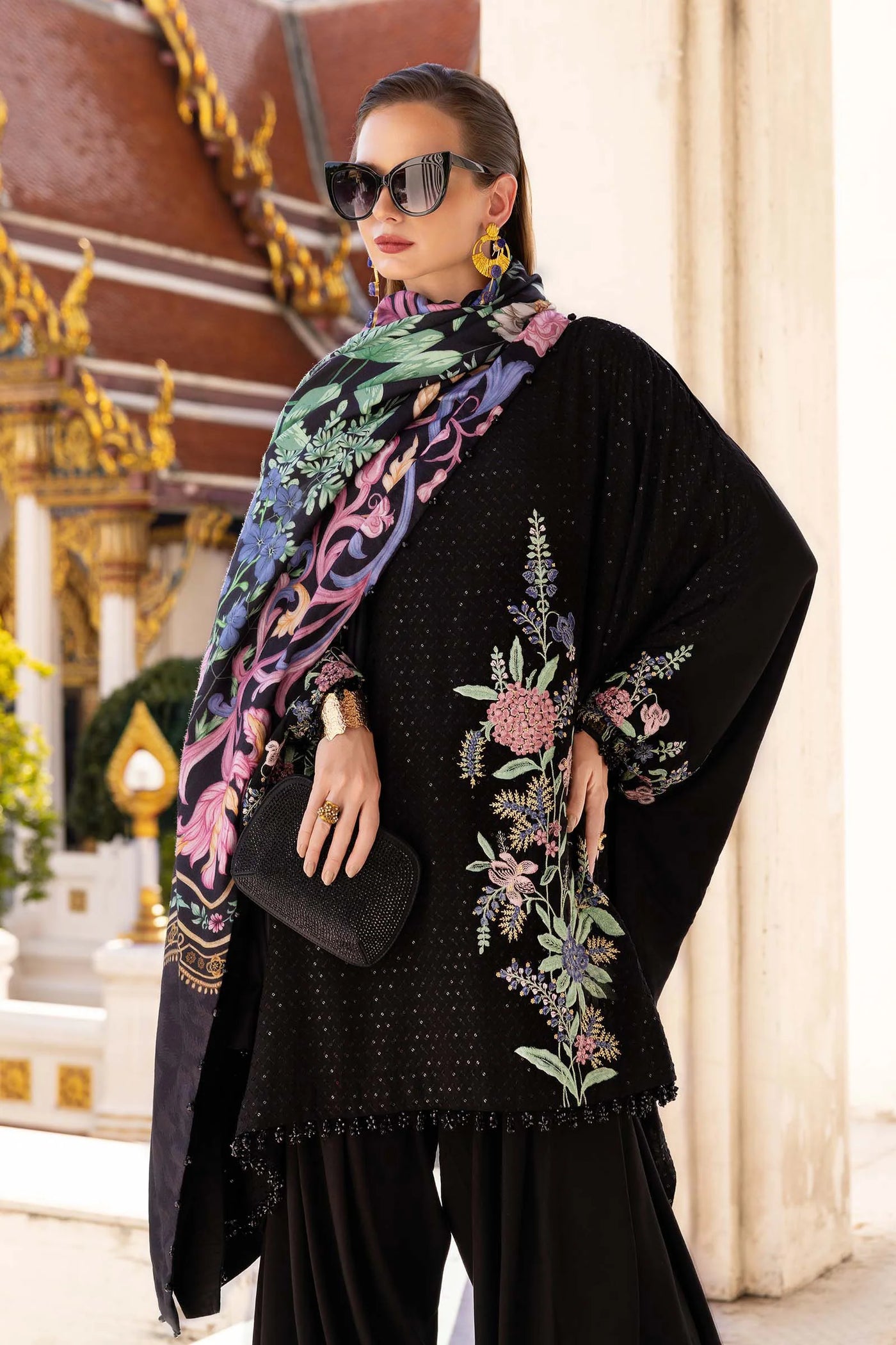 MPT-2802-B Unstitched - Maria B MPRINTS Collection 2025 - Memsaab Online