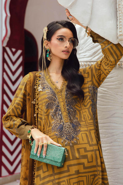 MPTR-2703-A- Unstitched - Maria B MPRINTS Collection 2025 - Memsaab Online