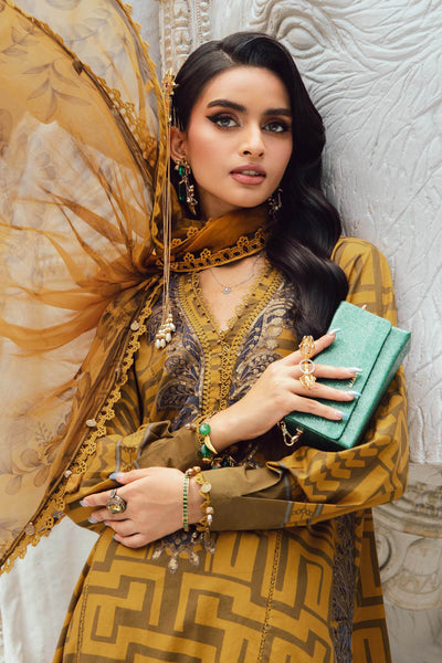 MPTR-2703-A- Unstitched - Maria B MPRINTS Collection 2025 - Memsaab Online