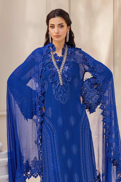 MPC-25-103-Unstitched Embroidered Chiffon Suit Maria B 2025 - Memsaab Online