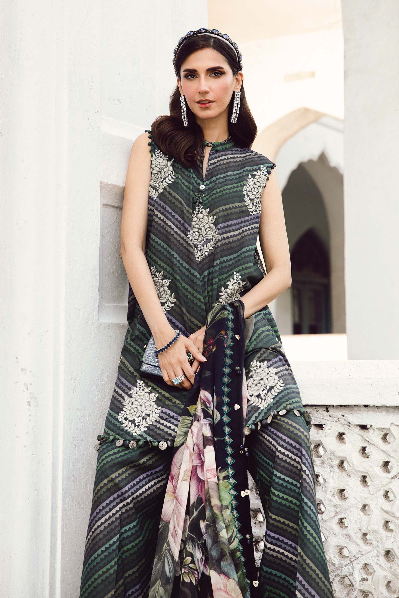 MPTR-2705-A Unstitched - Maria B MPRINTS Collection 2025 - Memsaab Online