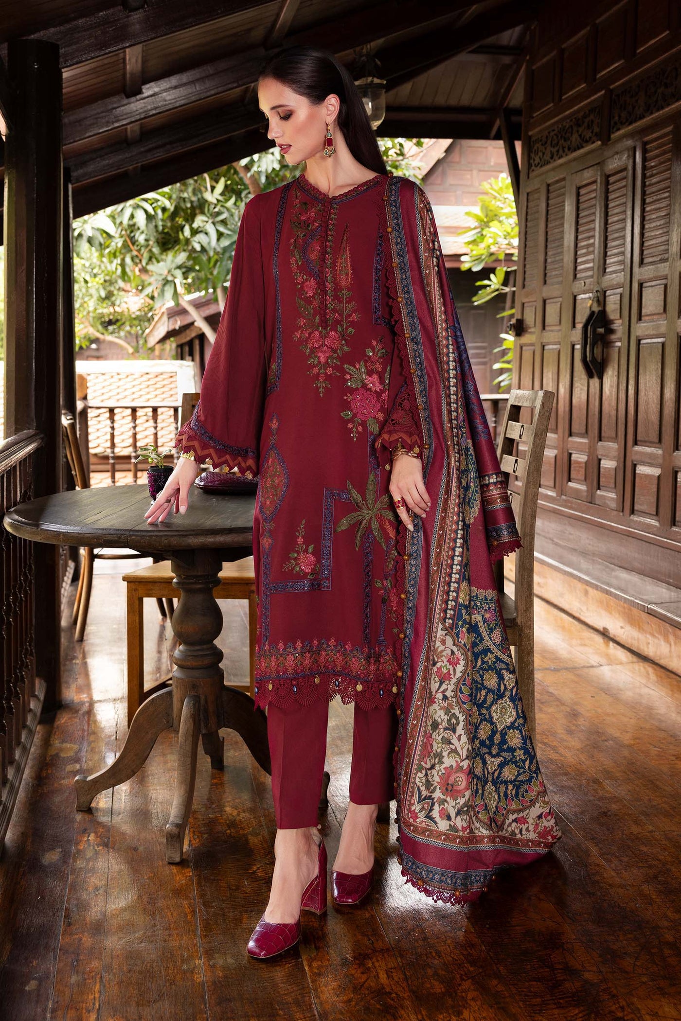 MPT-2807-A Unstitched - Maria B MPRINTS Collection 2025 - Memsaab Online