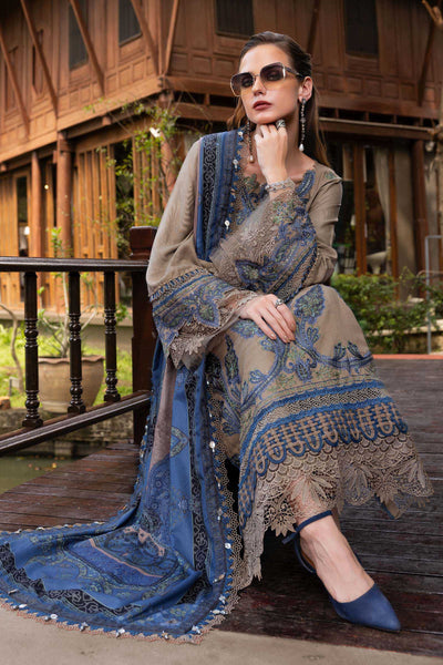 MPT-2806-A Unstitched - Maria B MPRINTS Collection 2025 - Memsaab Online