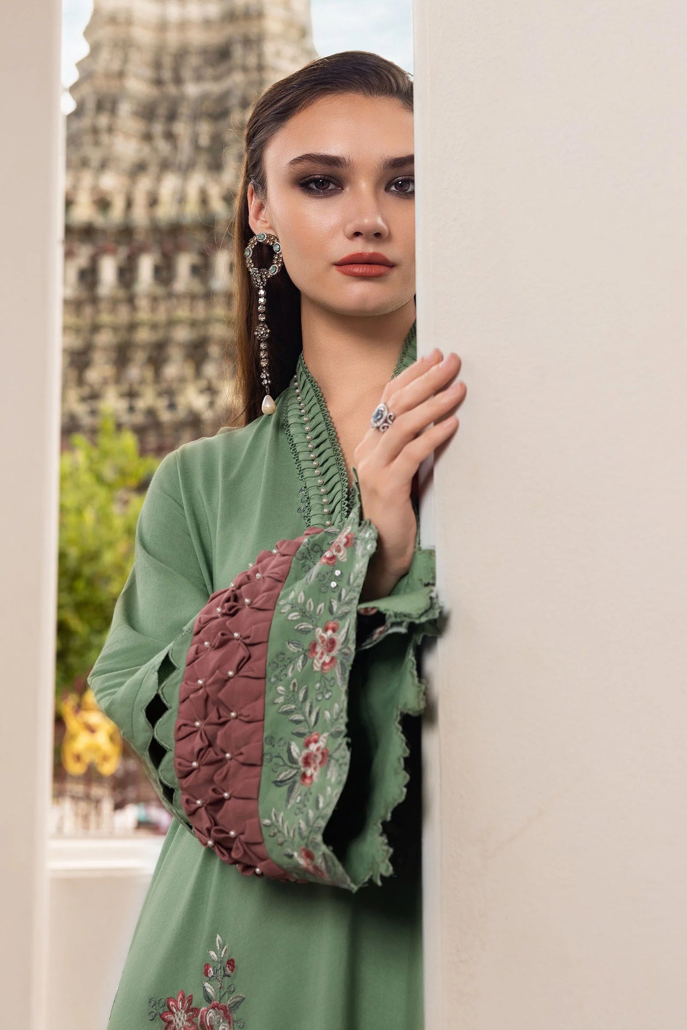 MPT-2808-A Unstitched - Maria B MPRINTS Collection 2025 - Memsaab Online