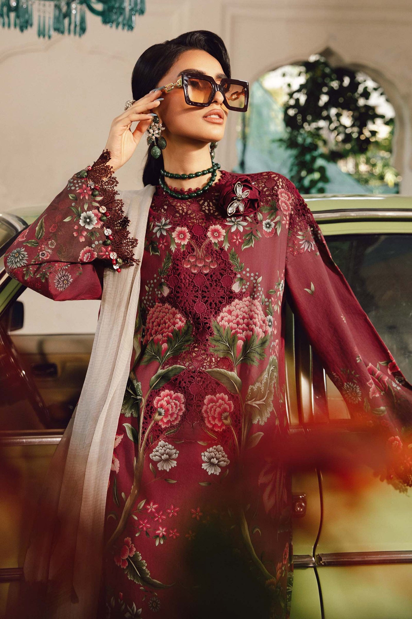 MPTR-2709-A Unstitched - Maria B MPRINTS Collection 2025 - Memsaab Online