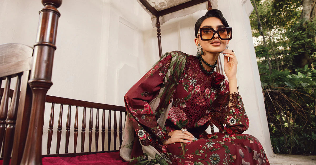 MPTR-2709-A Unstitched - Maria B MPRINTS Collection 2025 - Memsaab Online