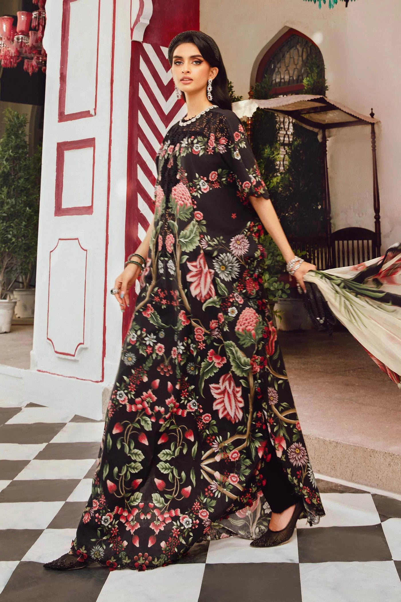 MPTR-2709-B Unstitched - Maria B MPRINTS Collection 2025 - Memsaab Online