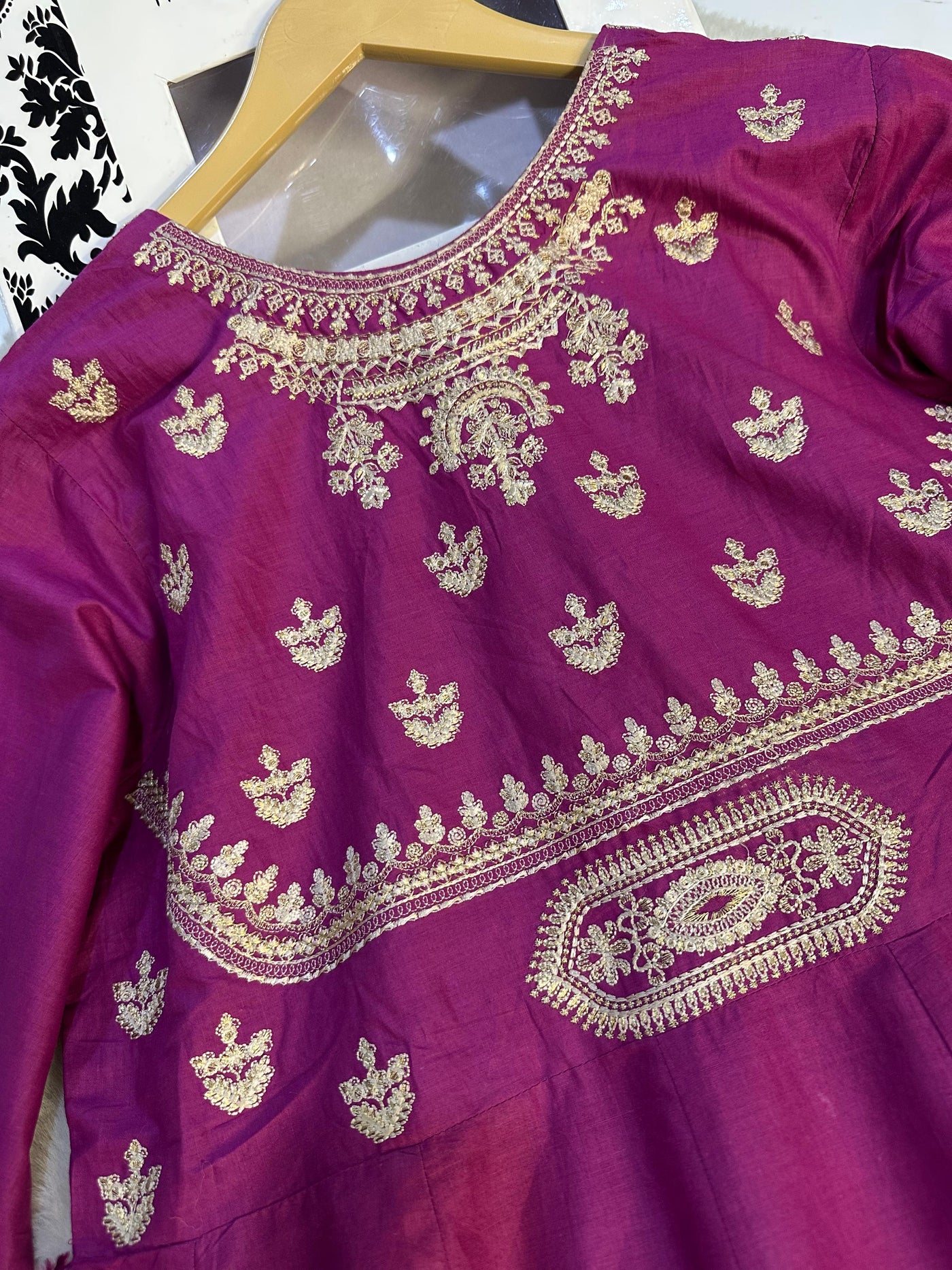 HSS-15 Mahrani Readymade Purple Dress - Memsaab Online