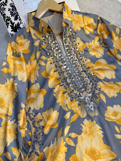 SMR3204- Readymade Silk 2 Piece Suit - Memsaab Online