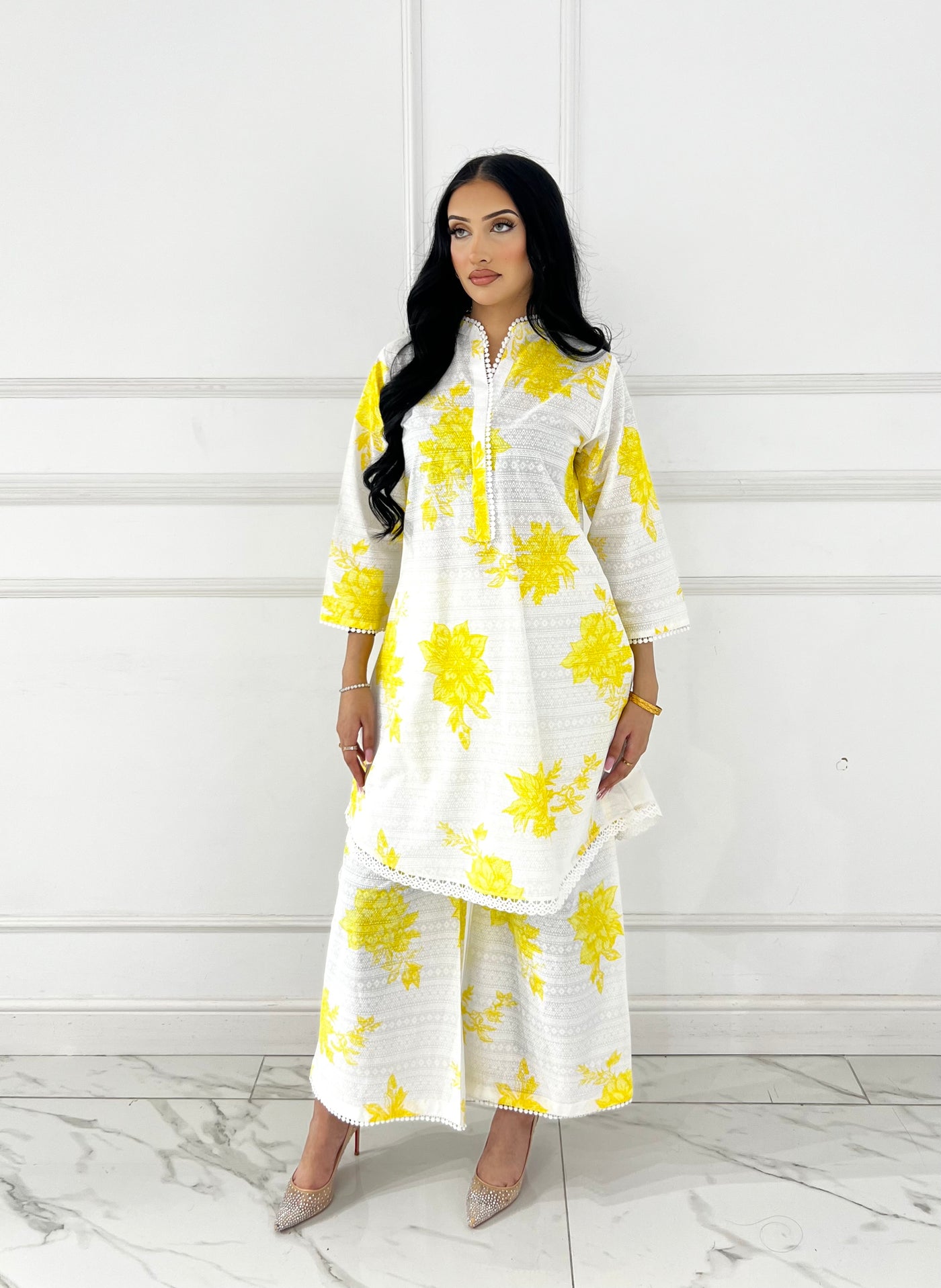 RBY-102 - RABIYA - Cotton 2 Piecce Co-ord Farshi - Memsaab Online