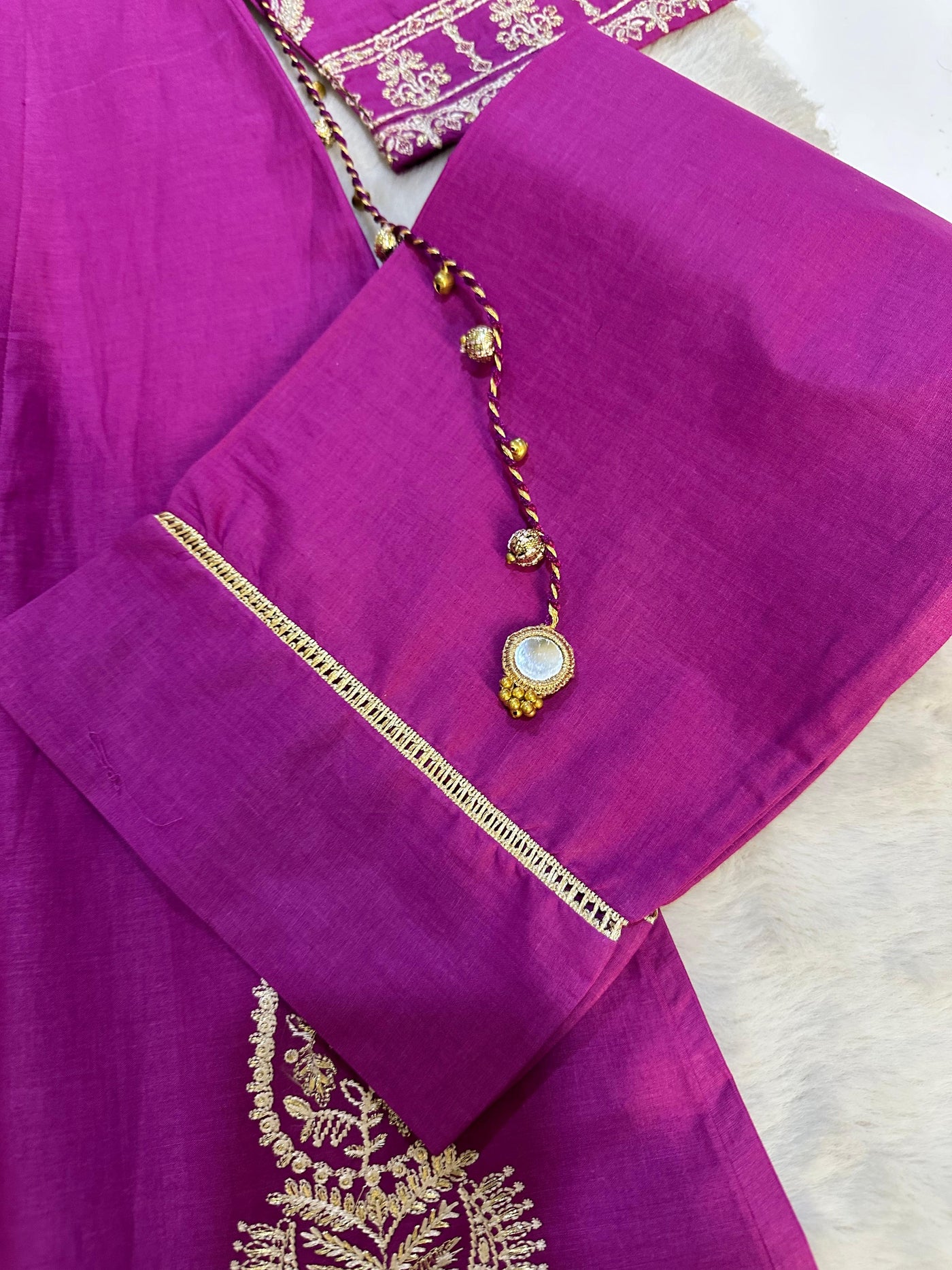 HSS-15 Mahrani Readymade Purple Dress - Memsaab Online