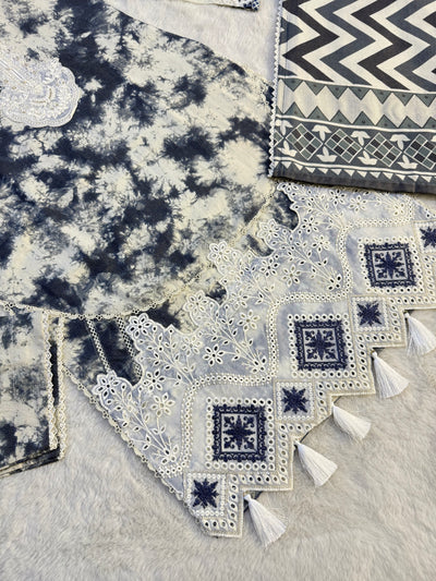 MDNA-26 - Readymade Embroidered Dhanak Outfit - Memsaab Online