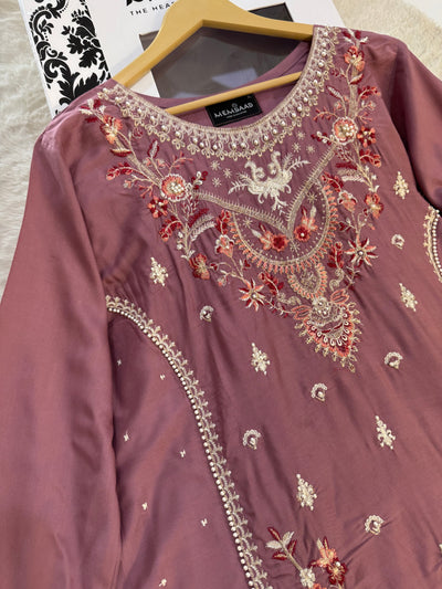HK171 Sapari - Readymade Linen Suit - Memsaab Online