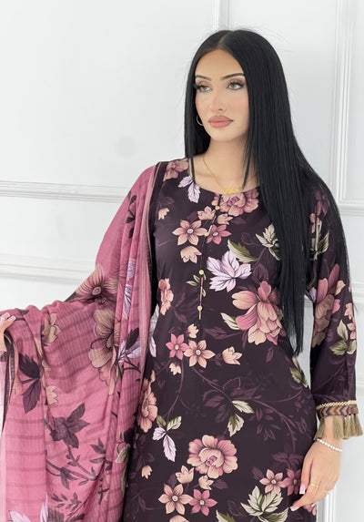 BUT-128- Readymade linen Printed suit 2025 - Memsaab Online
