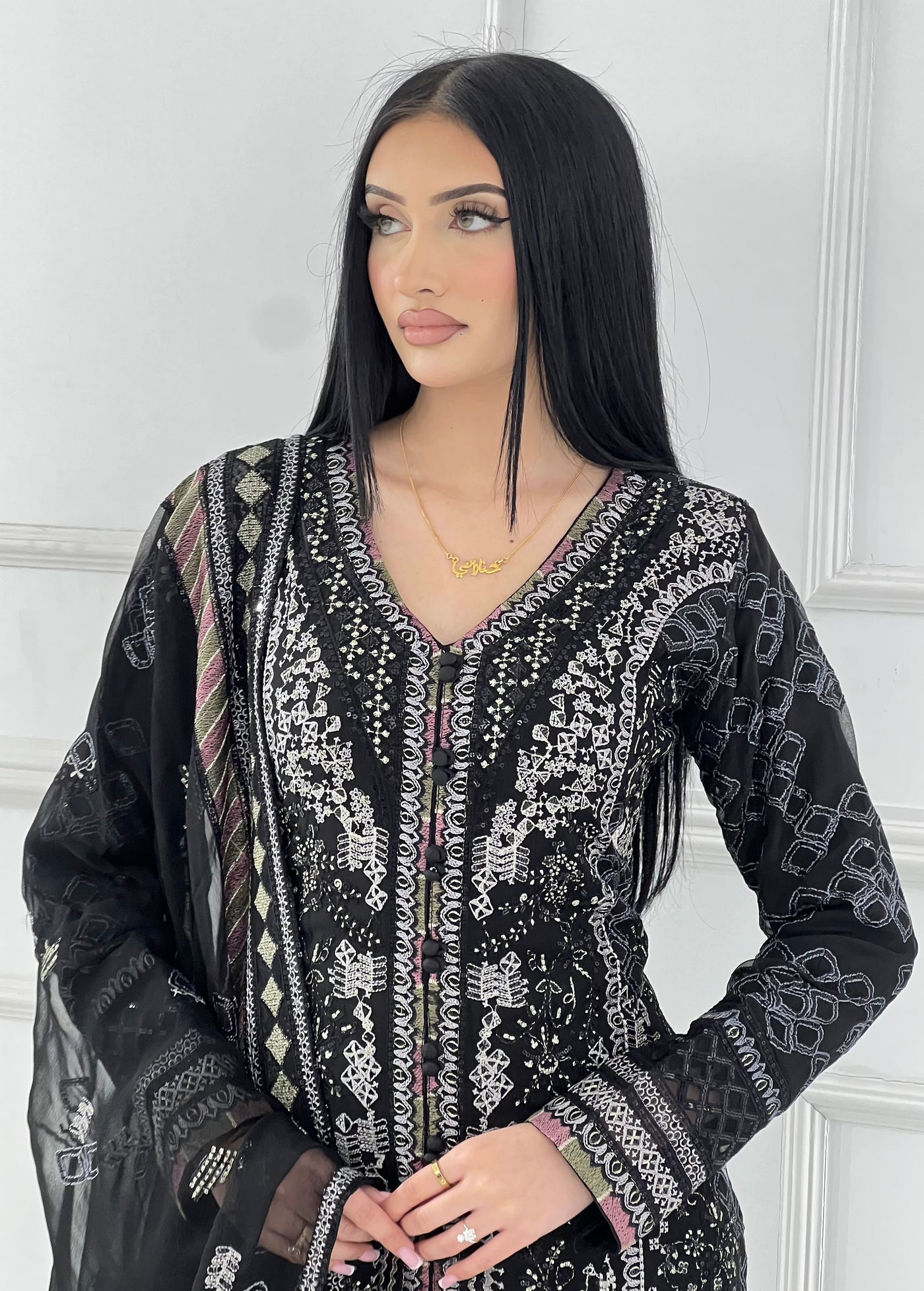 PS1788 Readymade Mint Chiffon Suit - Memsaab Online