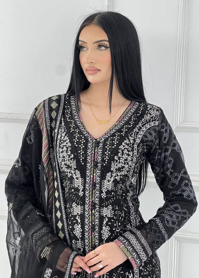PS1788 Readymade Mint Chiffon Suit - Memsaab Online