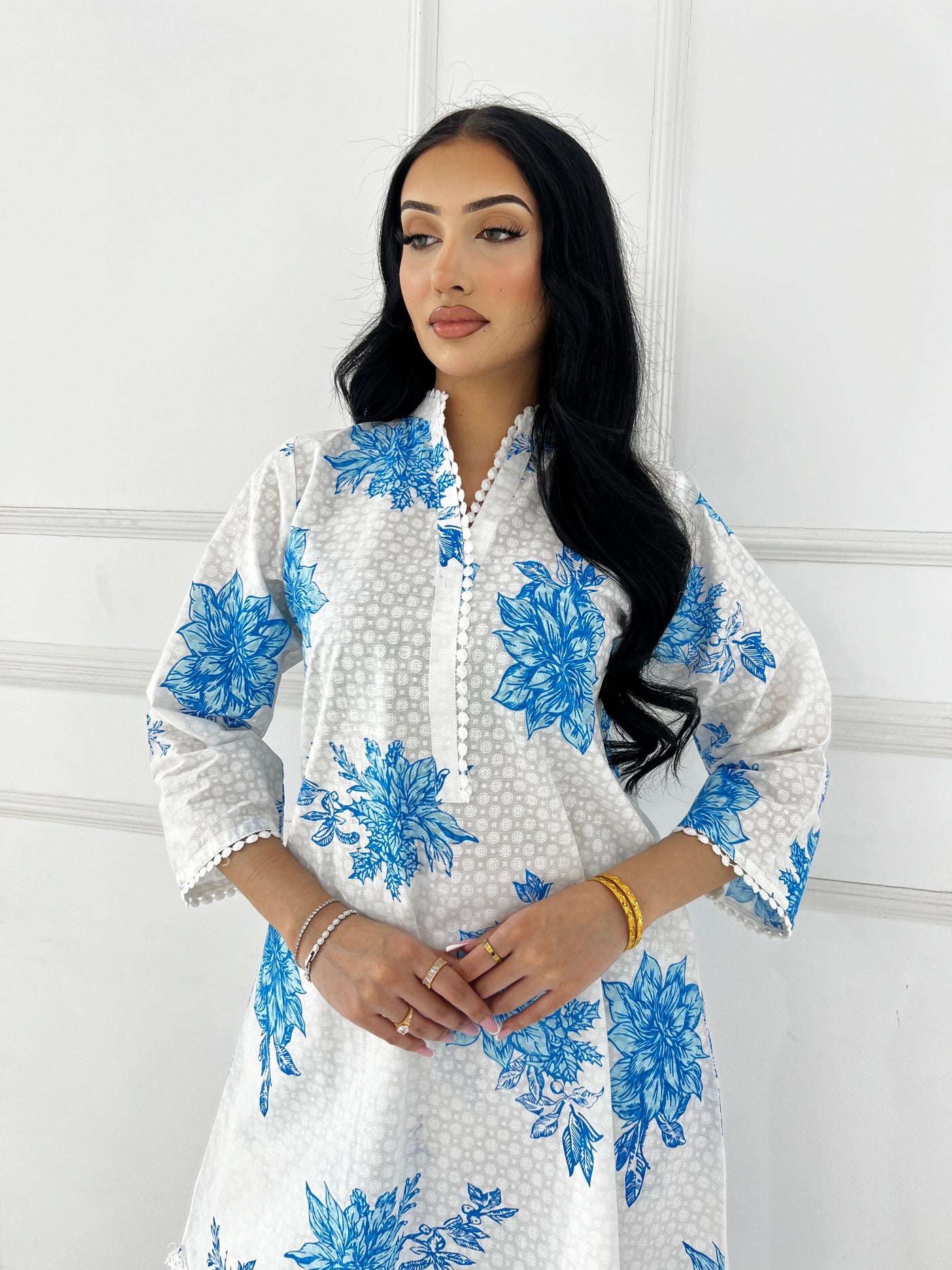 RBY-102 - RABIYA - Cotton 2 Piecce Co-ord Farshi - Memsaab Online