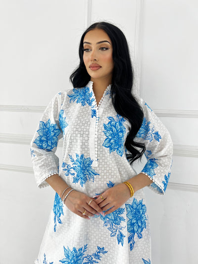 RBY-102 - RABIYA - Cotton 2 Piecce Co-ord Farshi - Memsaab Online