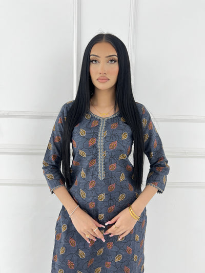SLMN-32 Readymade Khaddar Co-ord - Memsaab Online