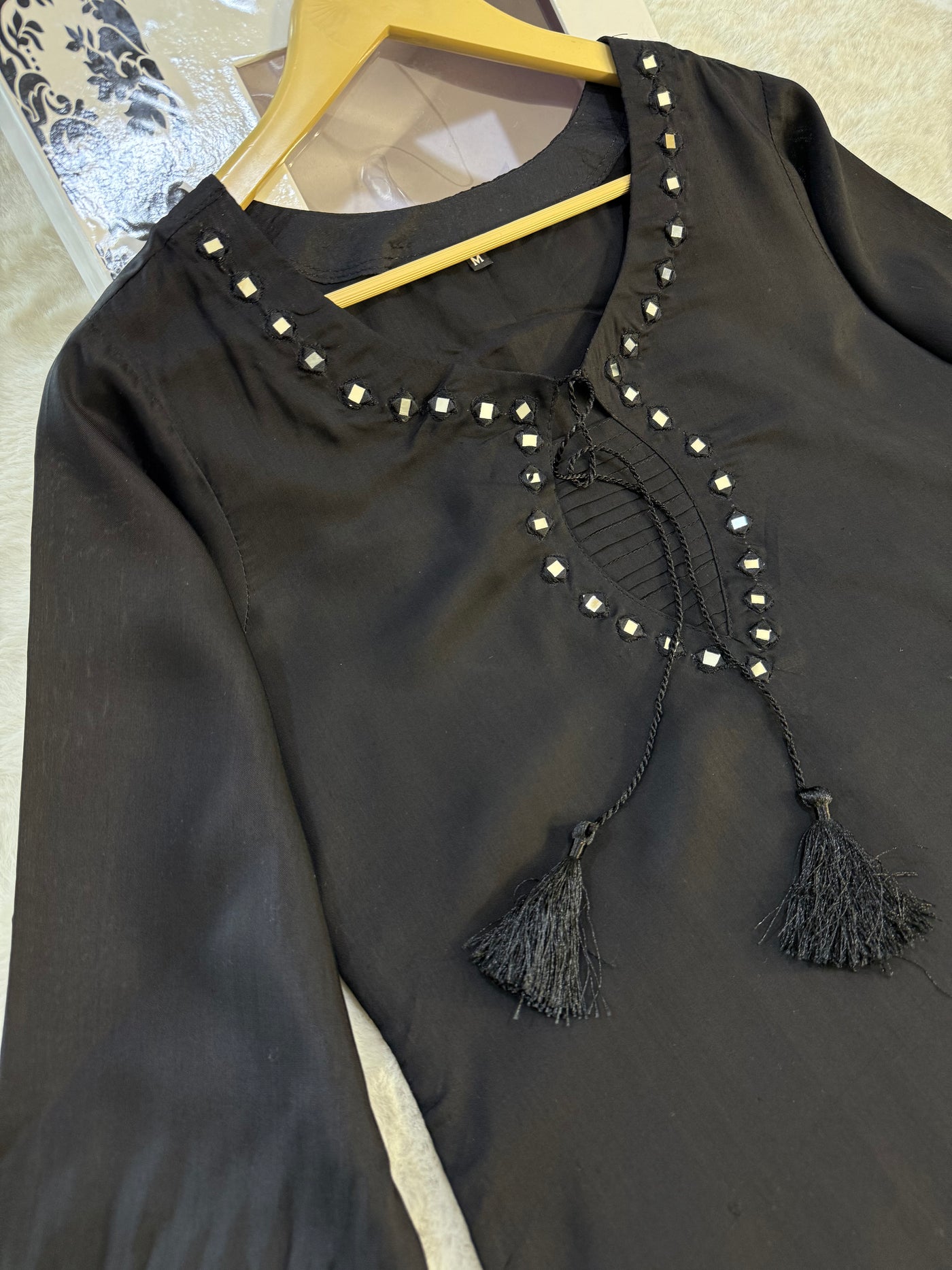 MHAD101 - Readymade - 3 Piece Black Outfit - Memsaab Online