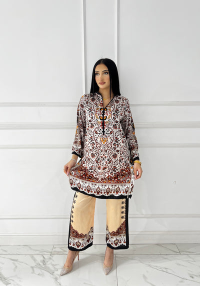 RBY-112-Readymade - Silk Suit 2025 - Memsaab Online