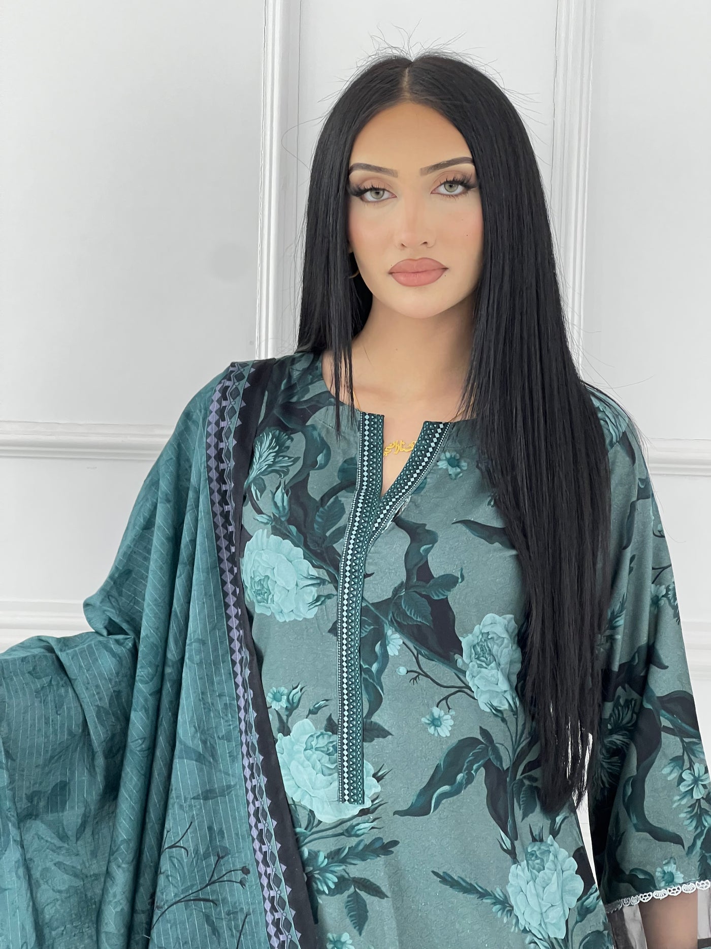 BUT-133- Readymade linen Printed suit 2025 - Memsaab Online