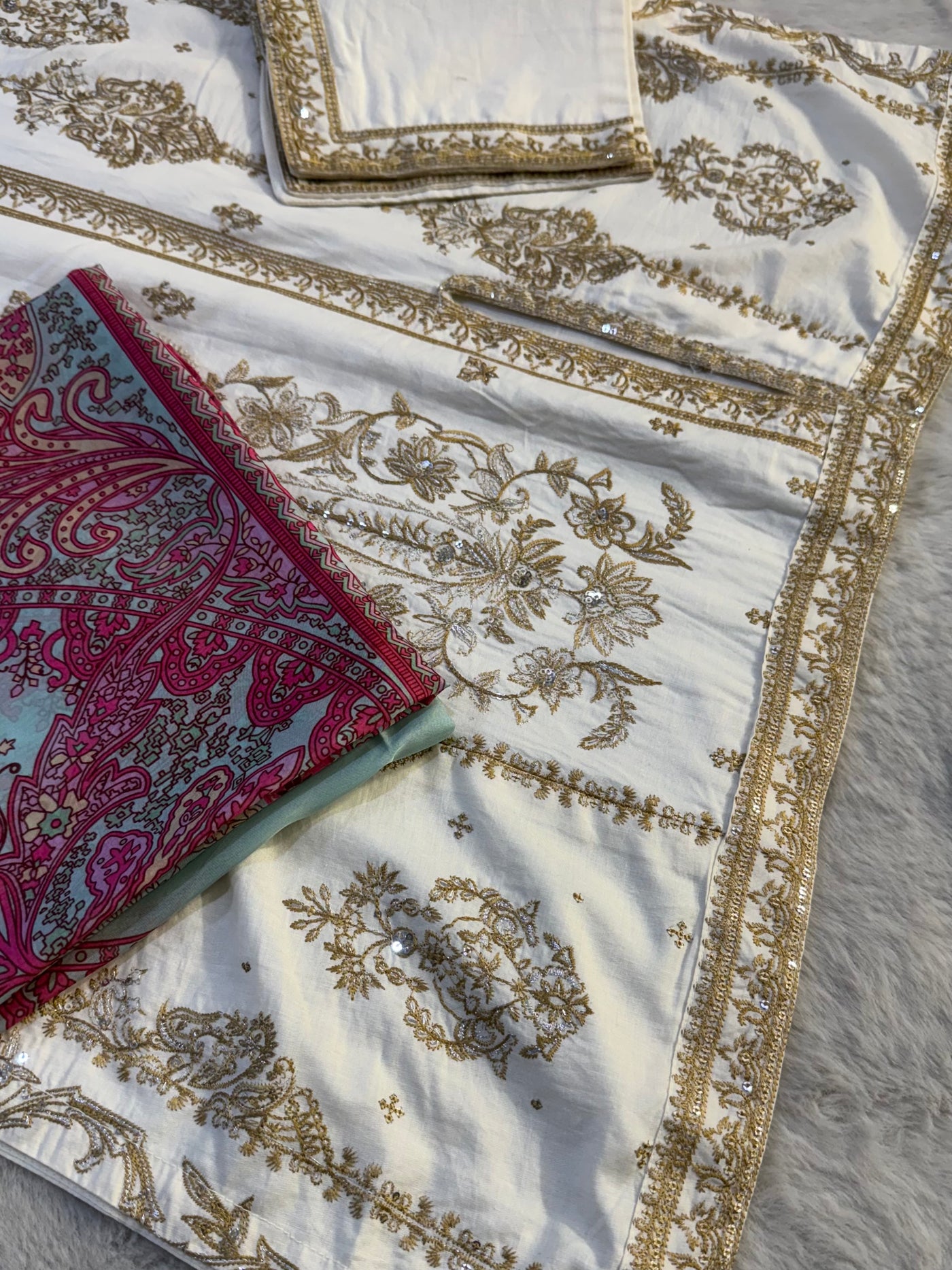 HSS-114- Readymade Heeras Suit - Memsaab Online
