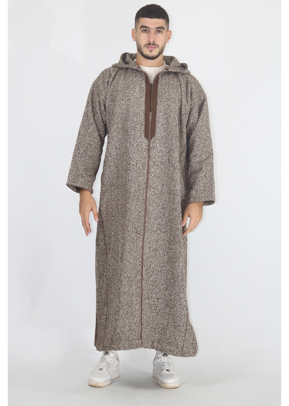 MRC-DH001 Djellaba - Brown Djellaba Moroccan Thobe