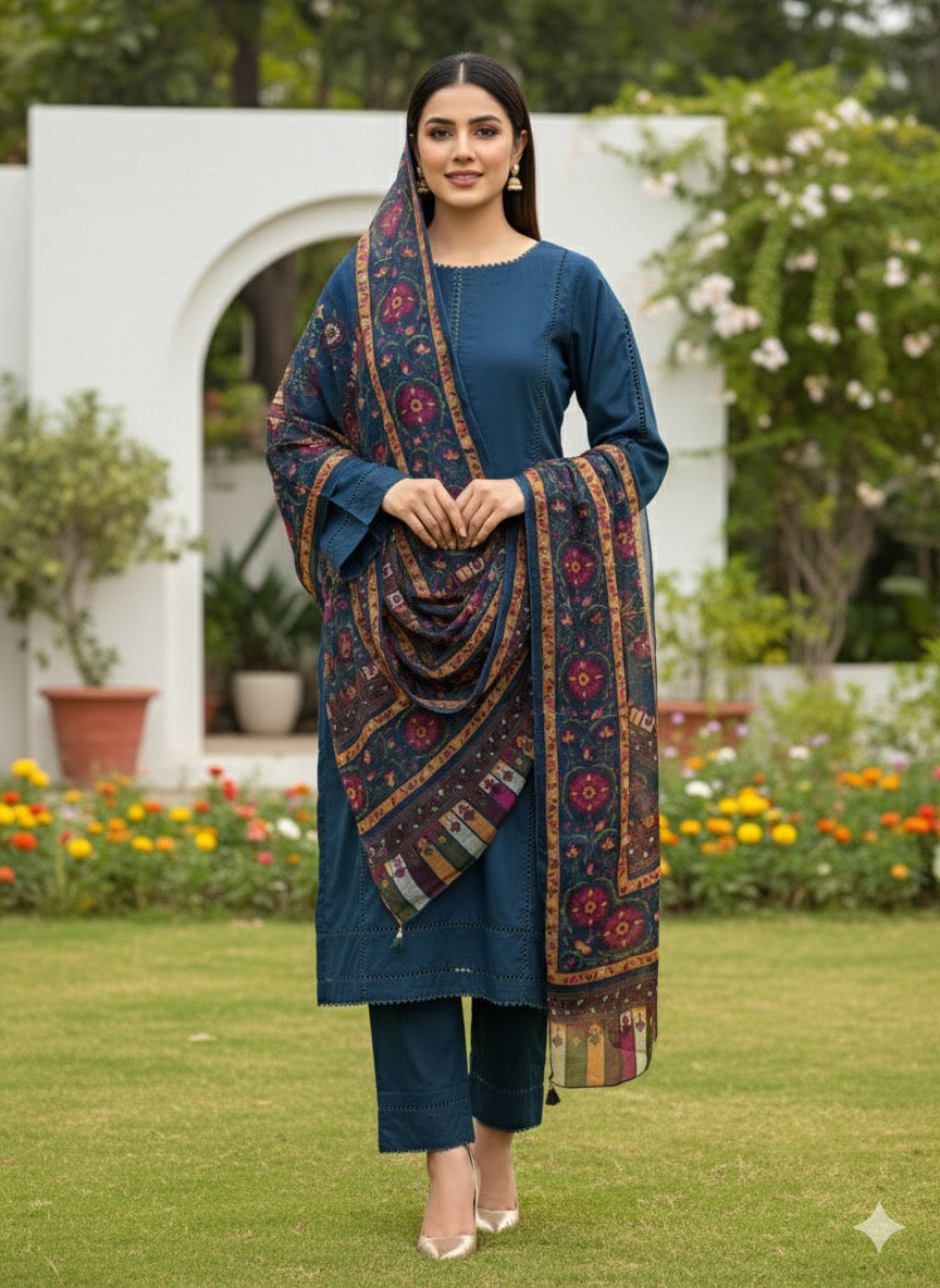 MSBMT-39 -Gomes- Readymade Outfit - 3 Piece Suit 2025 - Memsaab Online