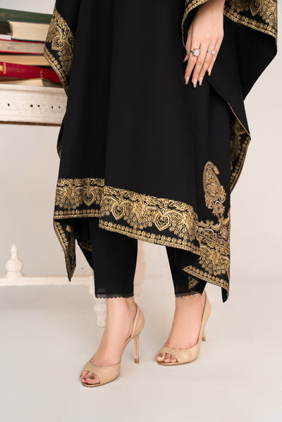 MSBMT-30 - Crescent (Black) - Kaftan - Readymade Outfit - 1 Piece Suit 2025 - Memsaab Online