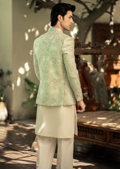 PC-569 - Readymade Mens Embroidered Prince Coat - Memsaab Online