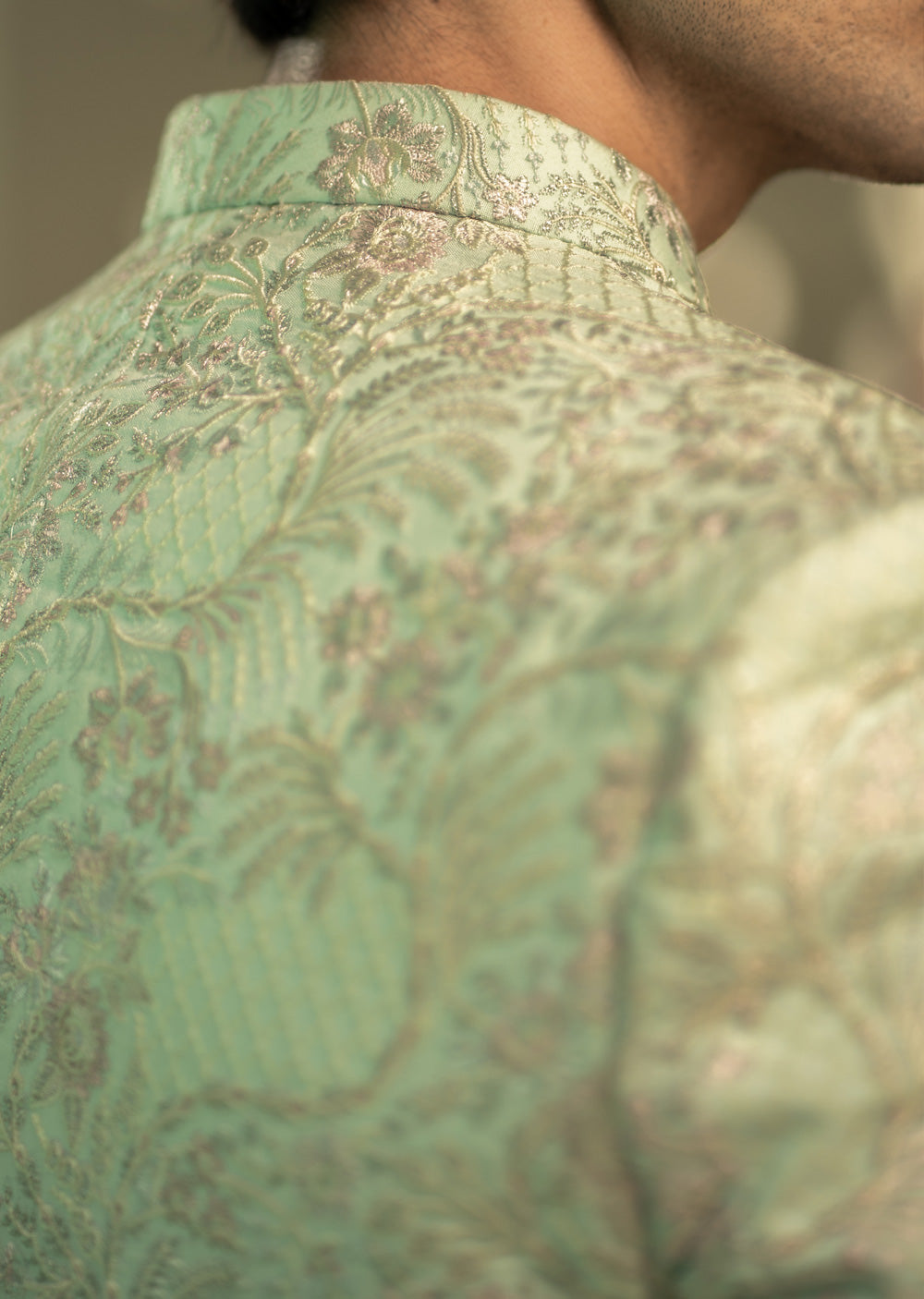 PC-569 - Readymade Mens Embroidered Prince Coat - Memsaab Online