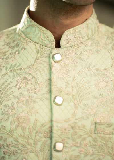 PC-569 - Readymade Mens Embroidered Prince Coat - Memsaab Online