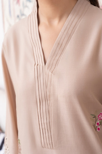 MSBMT-22 -Wave (beige) - Readymade Outfit - 2 Piece Suit 2025 - Memsaab Online