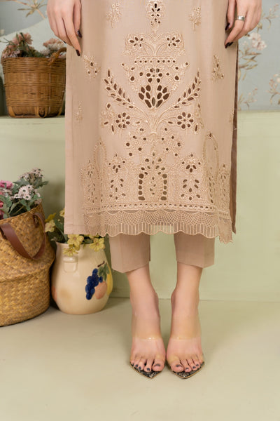 MSBMT-18 - Vanzila -Beige Readymade Outfit - 3 Piece Suit 2025 - Memsaab Online