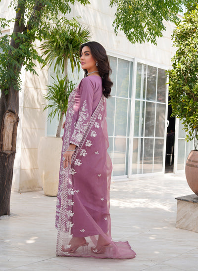 HK311 - Readymade Linen Outfit 2025 - Memsaab Online