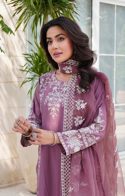 HK311 - Readymade Linen Outfit 2025 - Memsaab Online