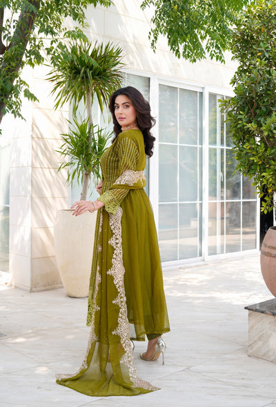 HK318 - Readymade Chiffon Outfit 2025 - Memsaab Online