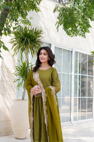 HK318 - Readymade Chiffon Outfit 2025 - Memsaab Online