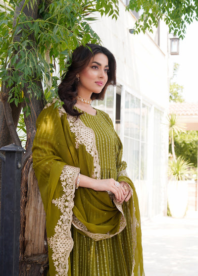 HK318 - Readymade Chiffon Outfit 2025 - Memsaab Online