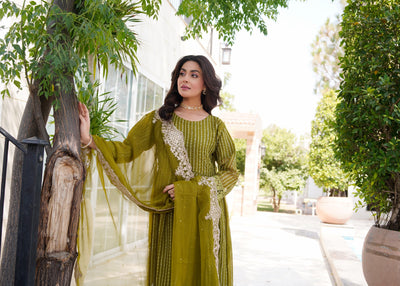 HK318 - Readymade Chiffon Outfit 2025 - Memsaab Online