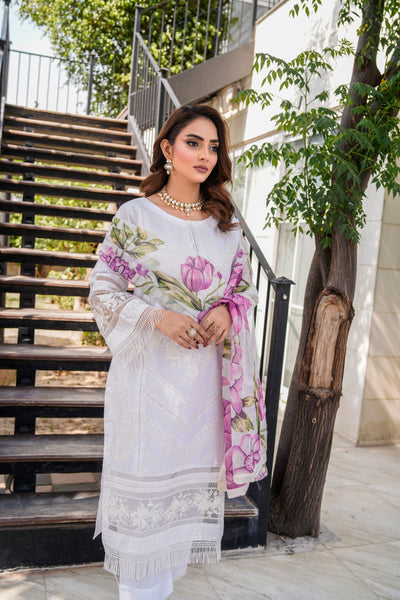 ATR-1129 - Offwhite - Sehrish B Lux Cotton - Memsaab Online