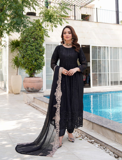 HK318 - Readymade Chiffon Outfit 2025 - Memsaab Online